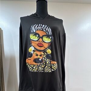 Free Kisses Black Plus Size Top